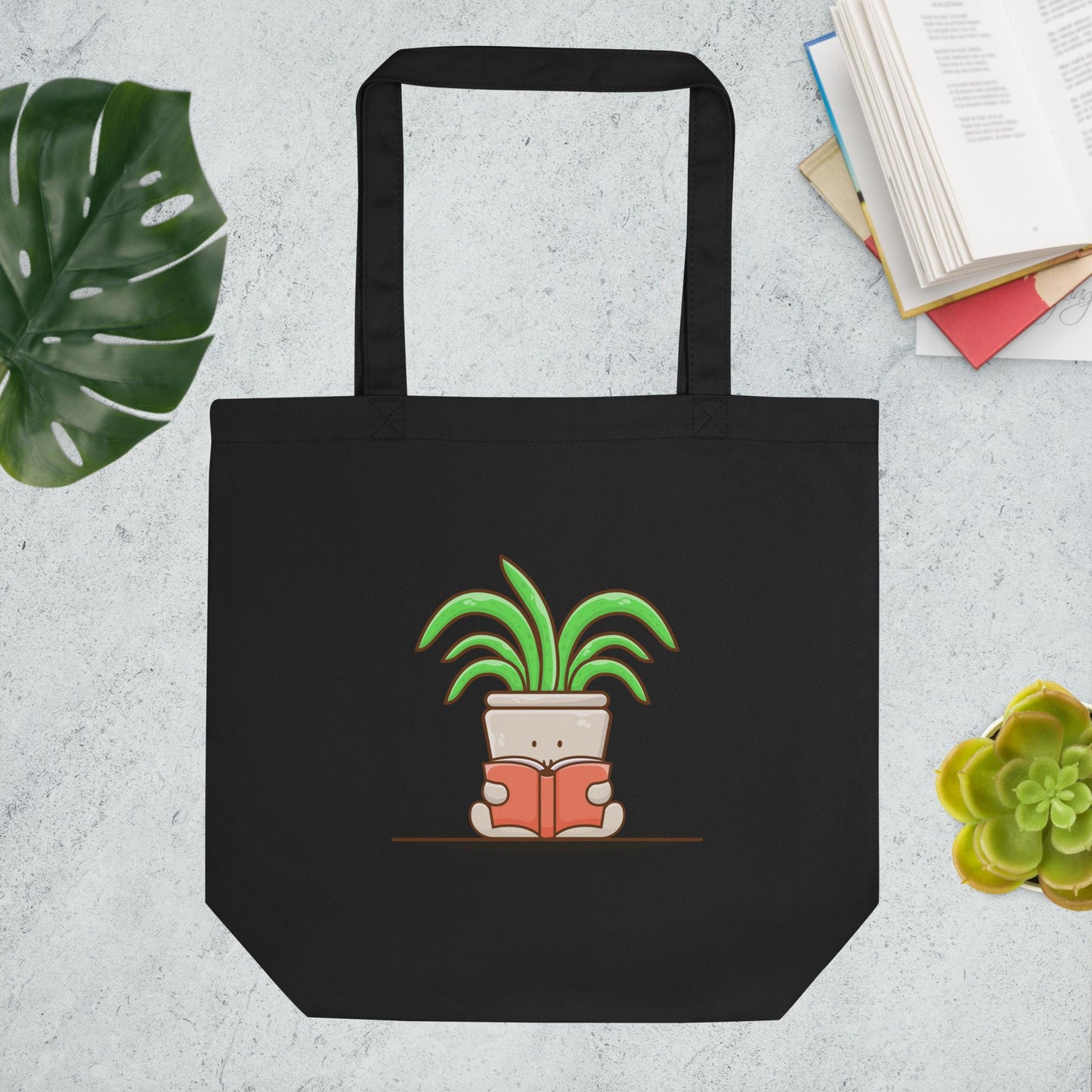 Reading Plant Tote Bag