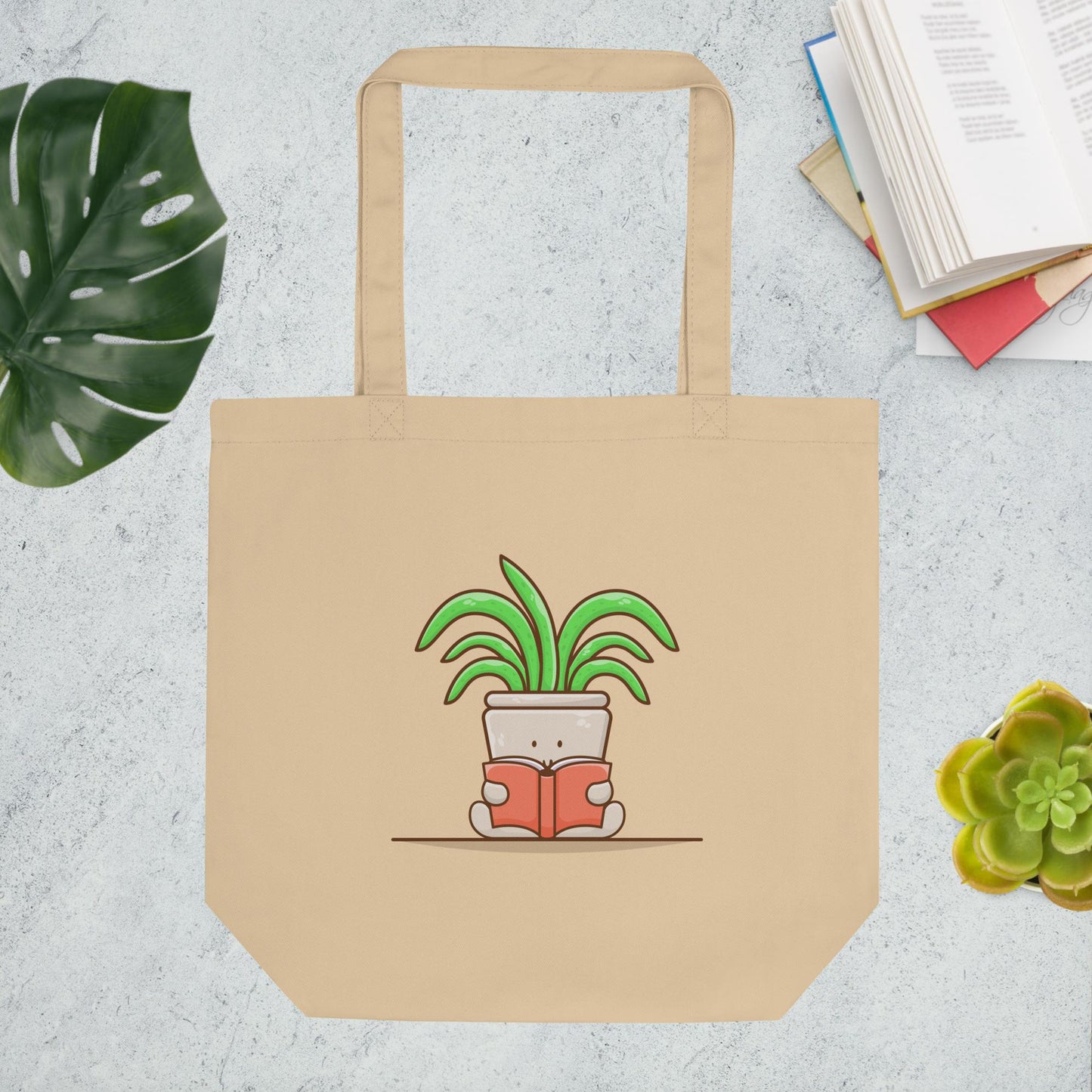 Reading Plant Tote Bag