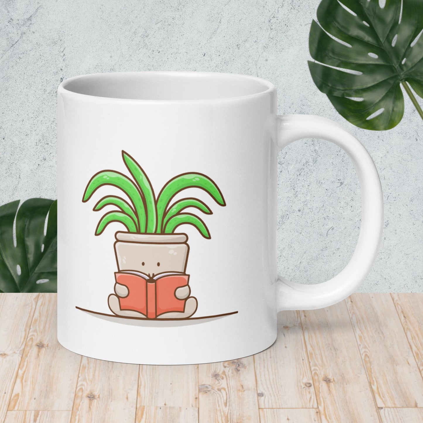 Reading Plant Mug