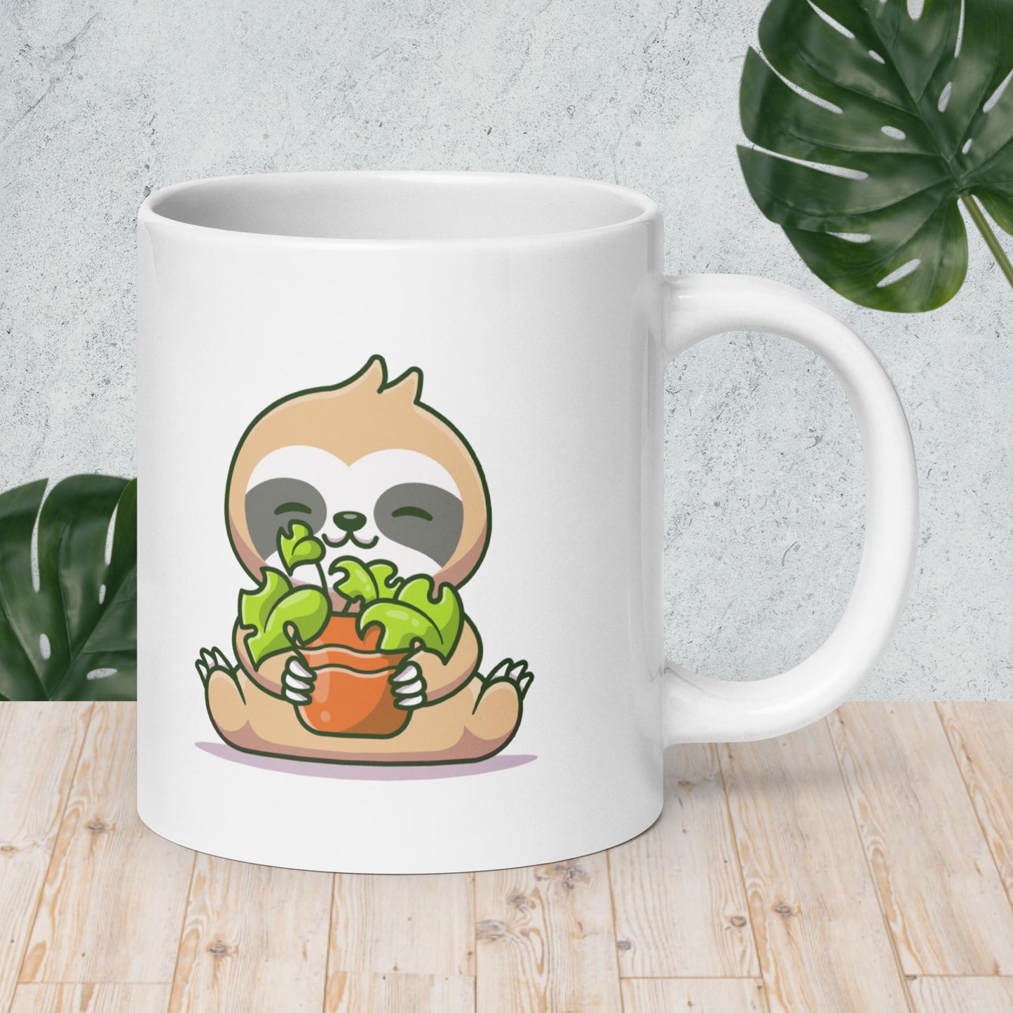 Sloth Plant Mug