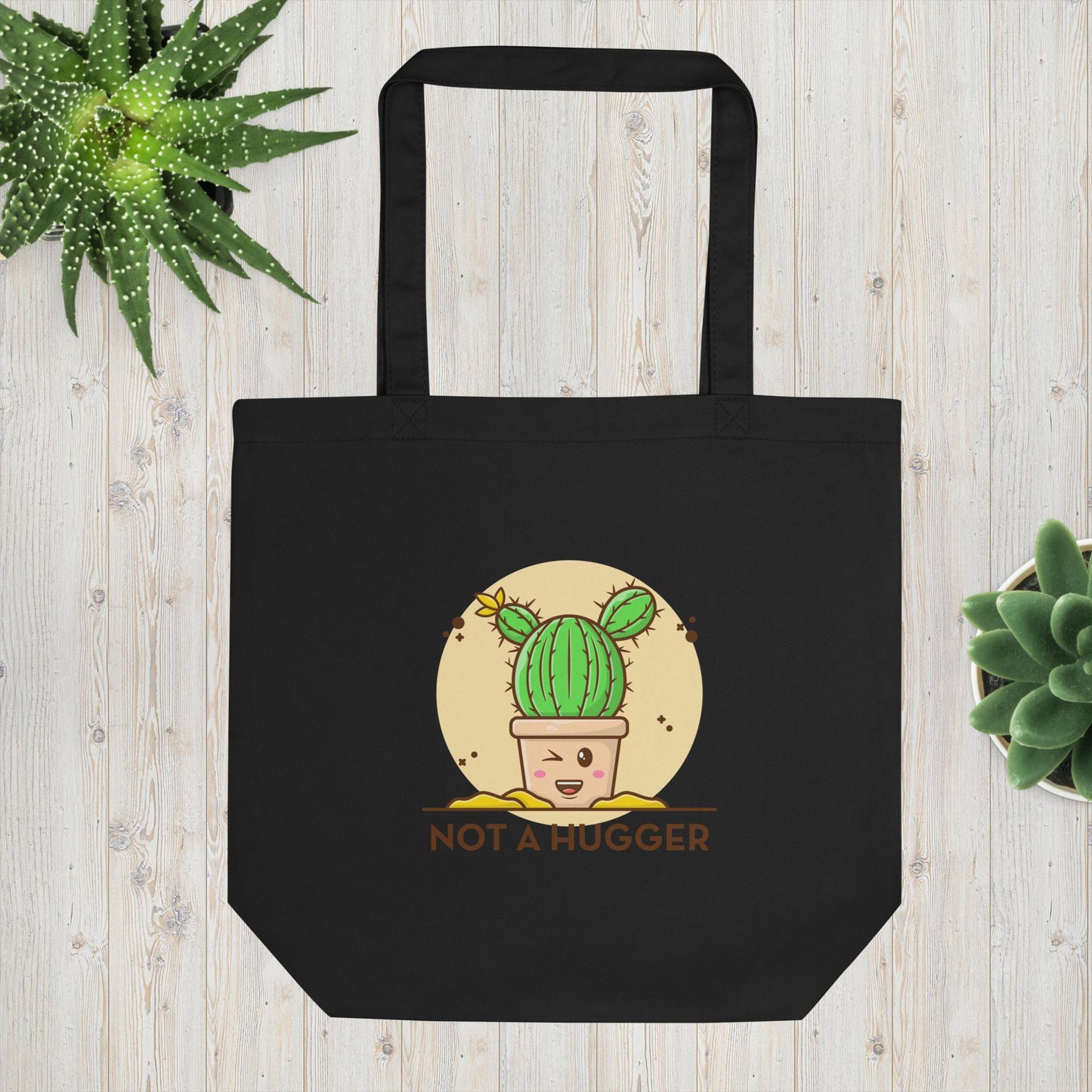 Not A Hugger Cactus Tote Bag