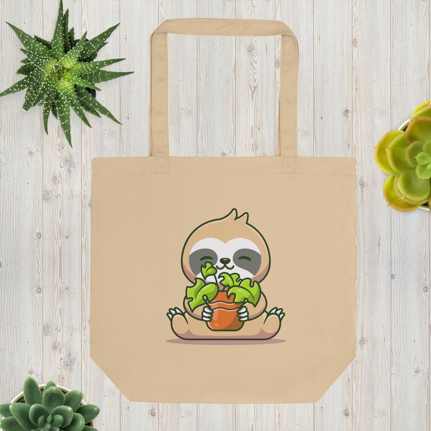 Sloth Plant Tote Bag