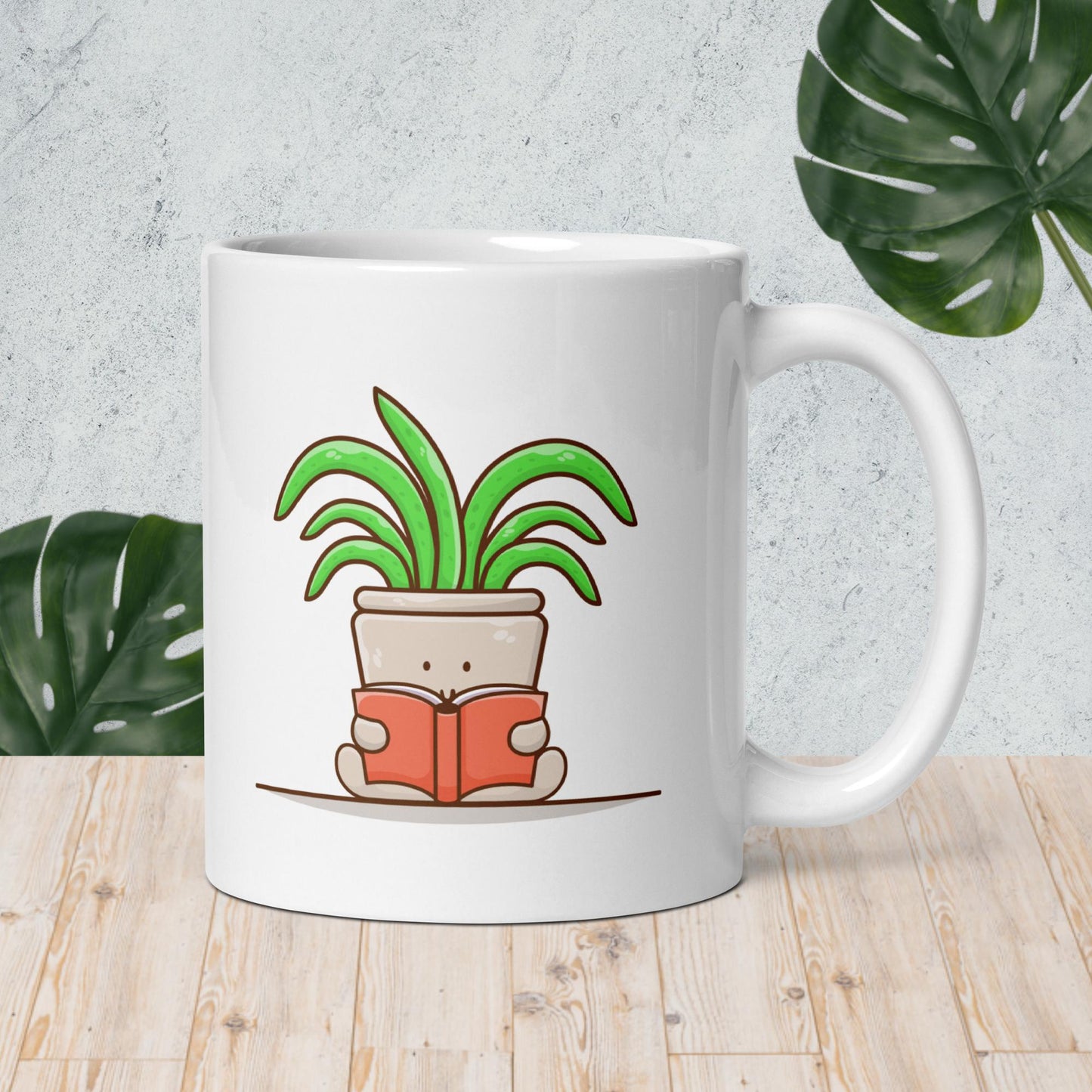 Reading Plant Mug