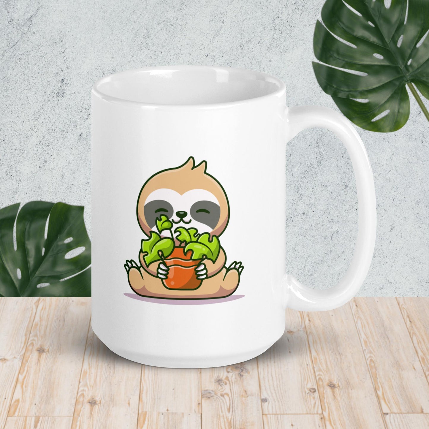 Sloth Plant Mug